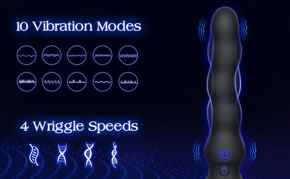 Vibrating Wave Anal Dildo Male Prostate Massager Vibrator Sex Toys for Men Women - Image 4 of 4