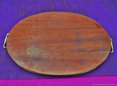 PLATEAU ART DECO marqueterie bois ancien et os EUR 250,00 - IT