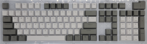 104Pcs/Set Gray White Full Size Key PBT Double Shot Keycaps Mechanical Keyboards - Picture 3 of 3
