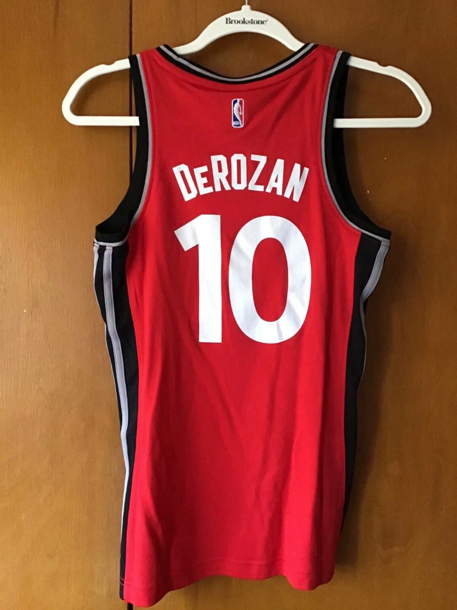 Toronto Raptors DeRozan jersey mens size large adidas black