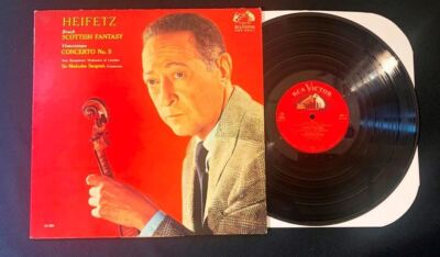 Heifetz New Symphony Orchestra Of London Scottish Fantasy / Concerto No. 5 LP 