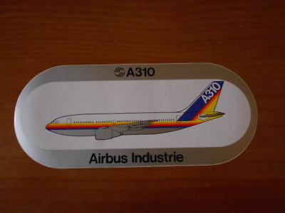 A310 Sticker adesivo-stickers-A310-AIRBUS INDUSTRIE-cm.9,5x21 | eBay