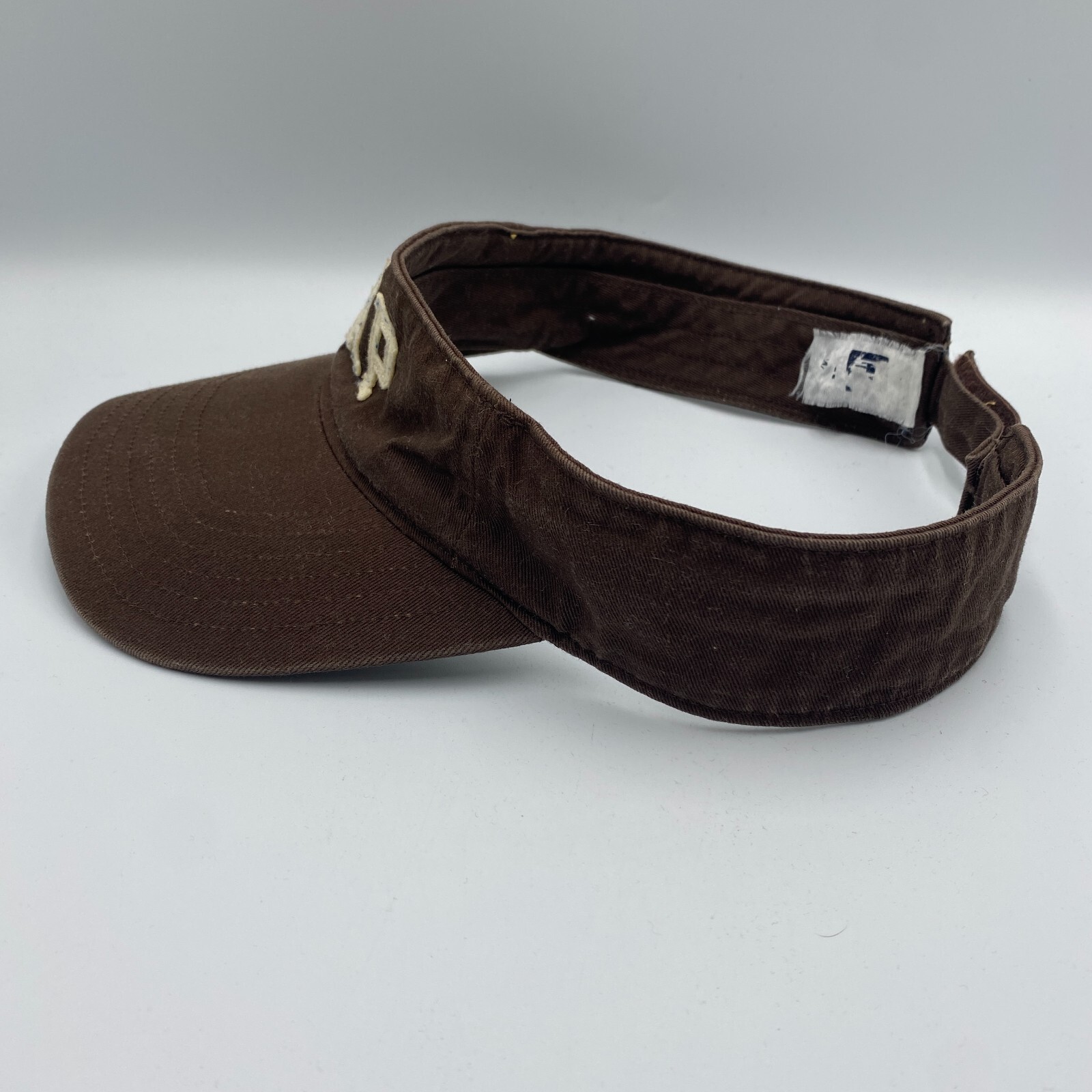 Vtg GAP Adjustable Visor Hat Cap Brown - image 2