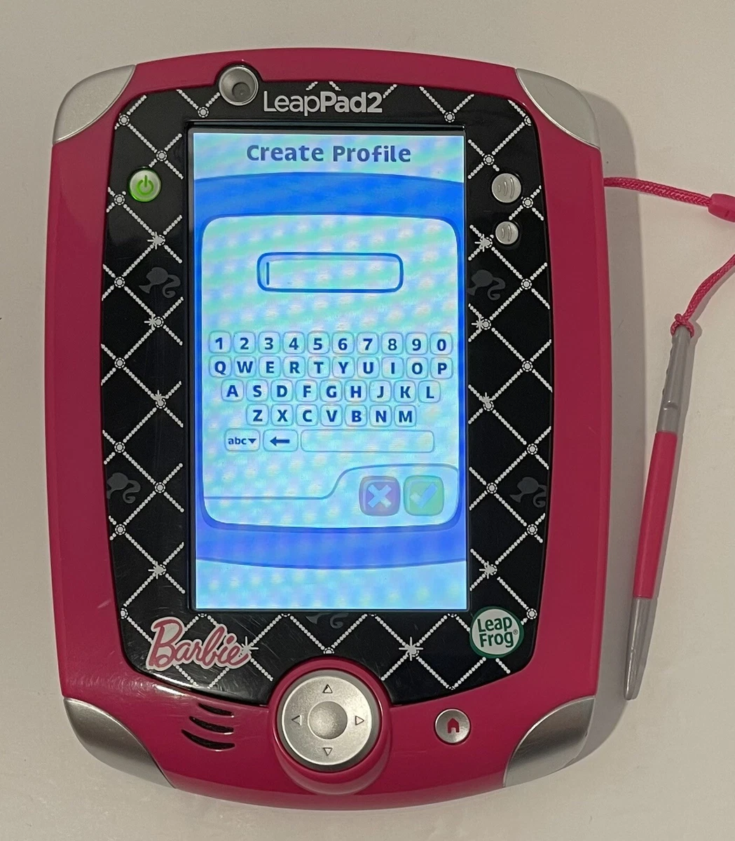LeapFrog LeapPad 2 Barbie Edition With Case Pre owned Tested Works