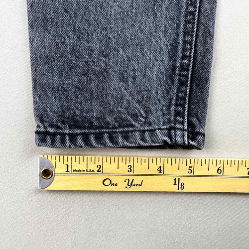 Vintage Rio Jeans Girls Small Black Denim 23" Skinny Fit Charcoal High Rise 90s - Picture 10 of 13