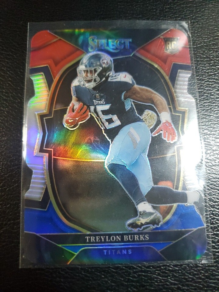 2022 SELECT CONCOURSE LEVEL DIE CUT RED BLUE PRIZM TREYLON BURKS RC #39 TITANS