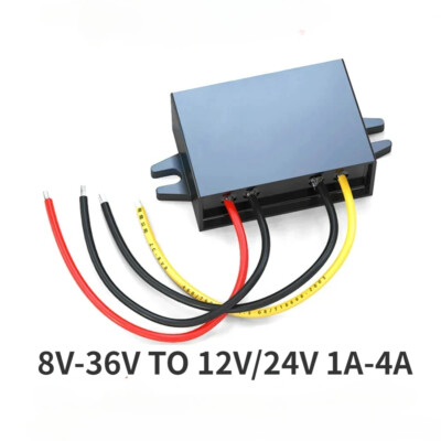 DC converter 8-36V to 12V 24V 1-5A Voltage Regulator for Car Boat Power Boost