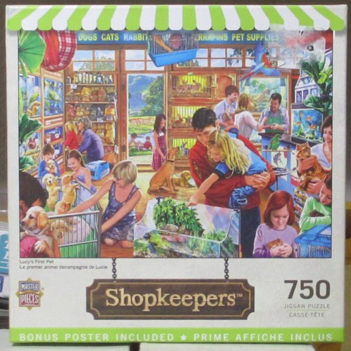 LUCY'S FIRST PET - SHOPKEEPERS BY STEVE CRISP - Complete - MASTER PIECES PUZZLE - Picture 2 of 2