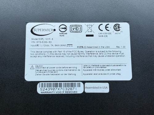 Supermicro 101F-8 SYS-E300-8D Mini Server - Intel Xeon D✔32GB RAM✔512GB SSD - Picture 5 of 5