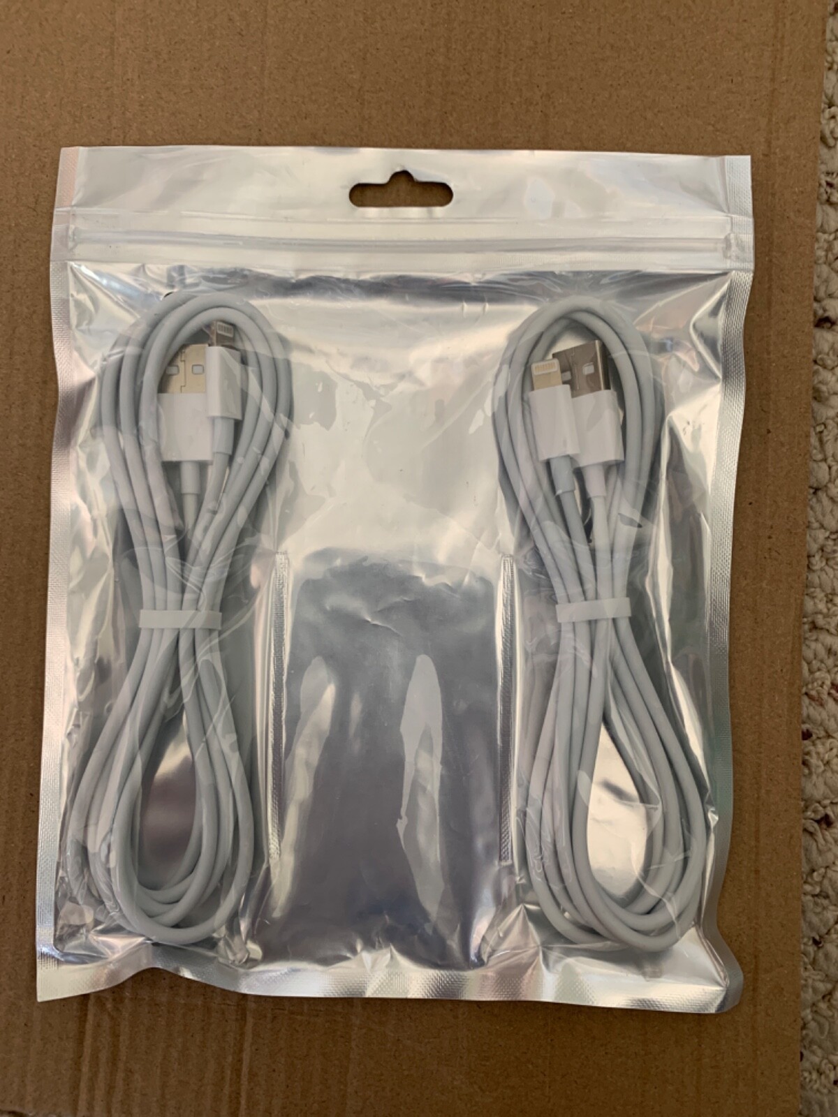 2-Pack USB Charger Cable For Apple iPhone X/11/12 pro/XS/XR/AirPods-image