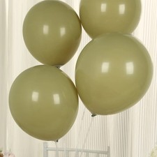 50 OLIVE GREEN 12" Biodegradable Latex Matte Pastel Balloons Party Wedding