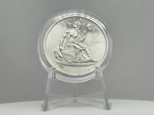 Seated Liberty Design Style 1 oz .999 Fine Silver Round - Picture 2 of 6
