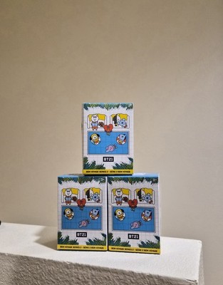 SET OF 3 BT21 Bon Voyage Series 2 Blind Box Plush Keychain 