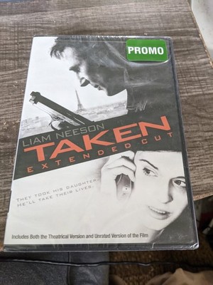 TAKEN PROMO EXT. CUT DVD RATED PG-13 NEW SEALED SHRINK WRAPPED FREE USA SHIP
