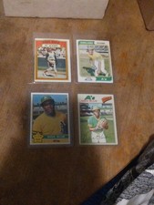 Vida Blue (4 card lot) 1972 In Action, 1974, 1976 & 1977