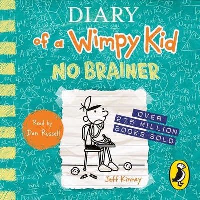 Diary of a Wimpy Kid: No Brainer (Book 18) by Jeff Kinney Compact Disc Book