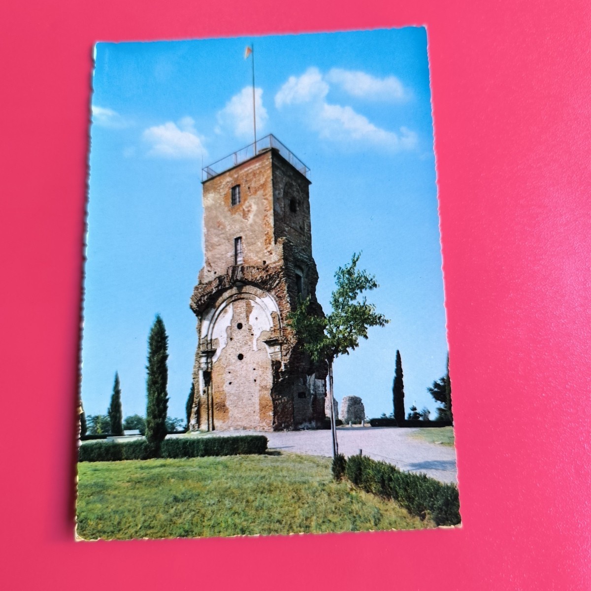 TORTONA IL CASTELLO CARTOLINA A COLORI VIAGGIATA - COLLEZIONE - ANSICHTSKARTE