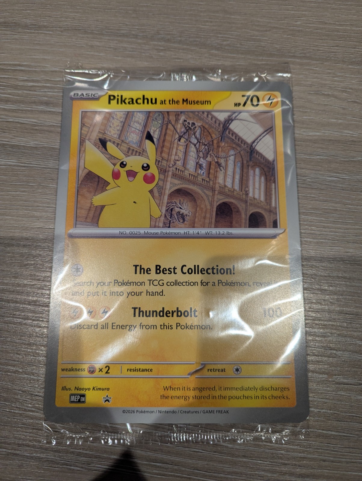 Pokémon TCG Pikachu At The Museum Promo Brand New & Sealed