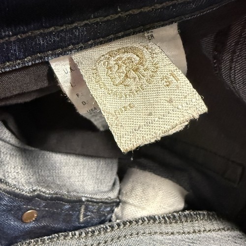 Diesel Jeans Men 31x34 Blue Buster Slim Taper Stretch Repaired Grunge 0607A - Picture 13 of 15