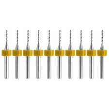 Brocas de carburo sólido de 10 piezas de 1,50 mm (0,059") PCB taladros de carburo de precisión CNC