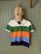 Polo Ralph Lauren Shirt w/ Matching Hat. Size 4/4T