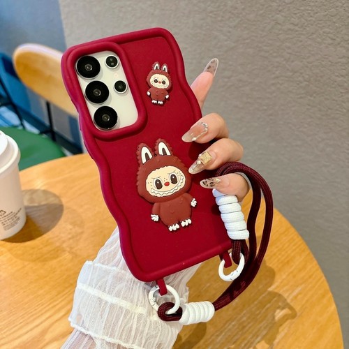 Labubu 3d Toy Phone Case For SAMSUNG Galaxy S25Ultra S25 S24+S24Ultra +Lanyard - Picture 6 of 17