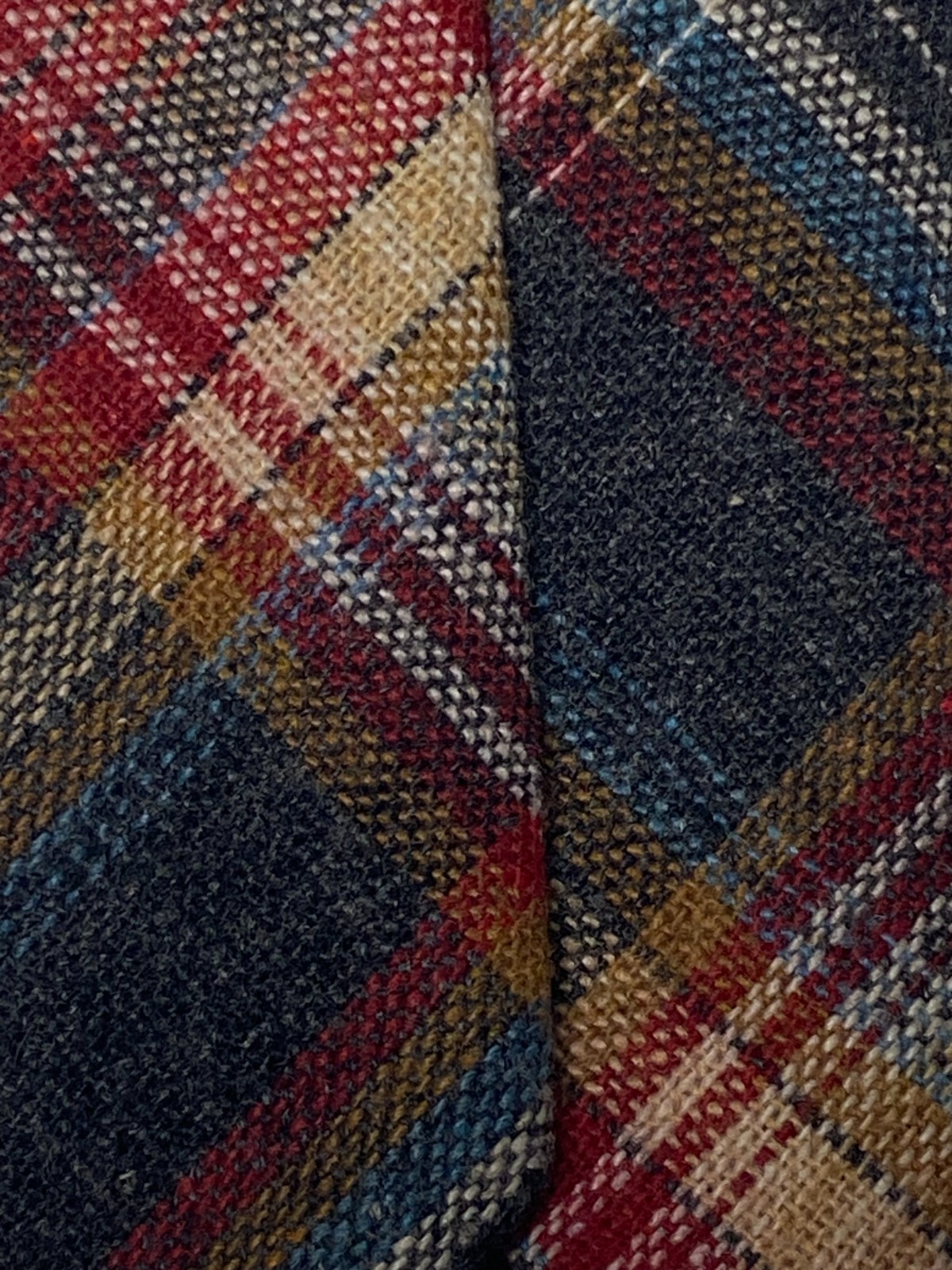 Multicolor Plaid and checks  multi pattern Wool b… - image 5