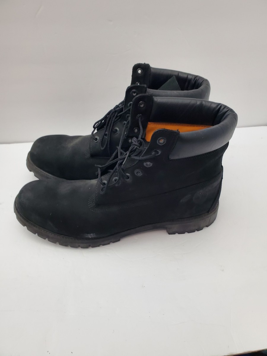 Men's Timberland Premium Black 6-Inch Waterproof Boots 10073 Size