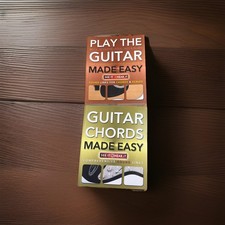 Lot of 2 Guitar Learning Books Guitar Made Easy Chords Made Easy Tab Diagrams