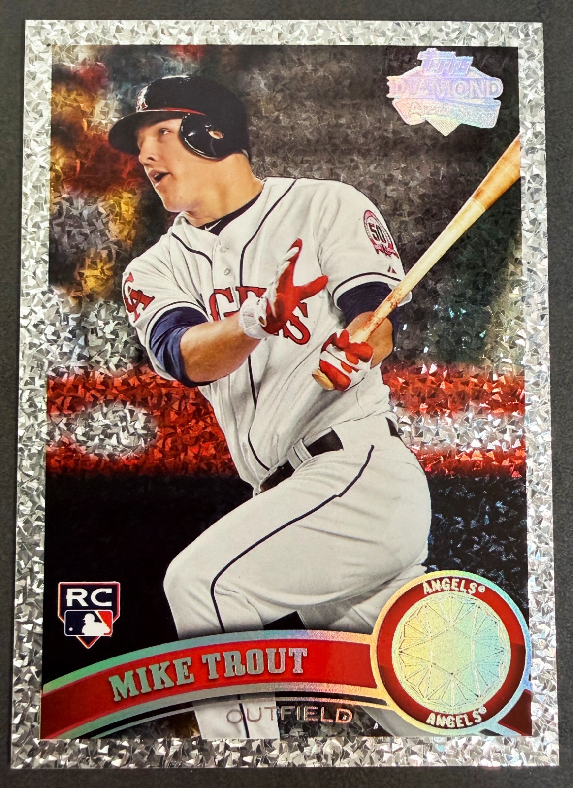 2011 Topps Update Diamond Anniversary #US175 Mike Trout Angels RC Rookie