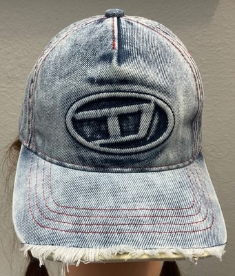 帽子 Diesel Vintage Crash Denim Cap Vintage Diesel Faded Distressed Denim Cap - Etsy