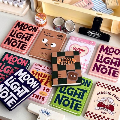 A7 Retro Cartoon Notebook Portable Pocket Student Mini Journal Book Cute Note^^p