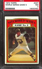 1972 Topps #227 World Series Game 5 PSA 7 NM 16630462 