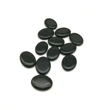 12Pcs Hot Massage Stones Set Natural Basalt Lava Stone Therapy Kit Warmer
