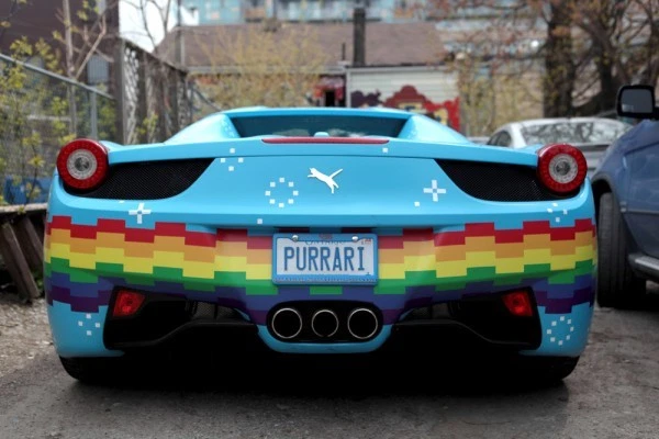 Deadmau5 Ferrari 458 Nyan Cat
