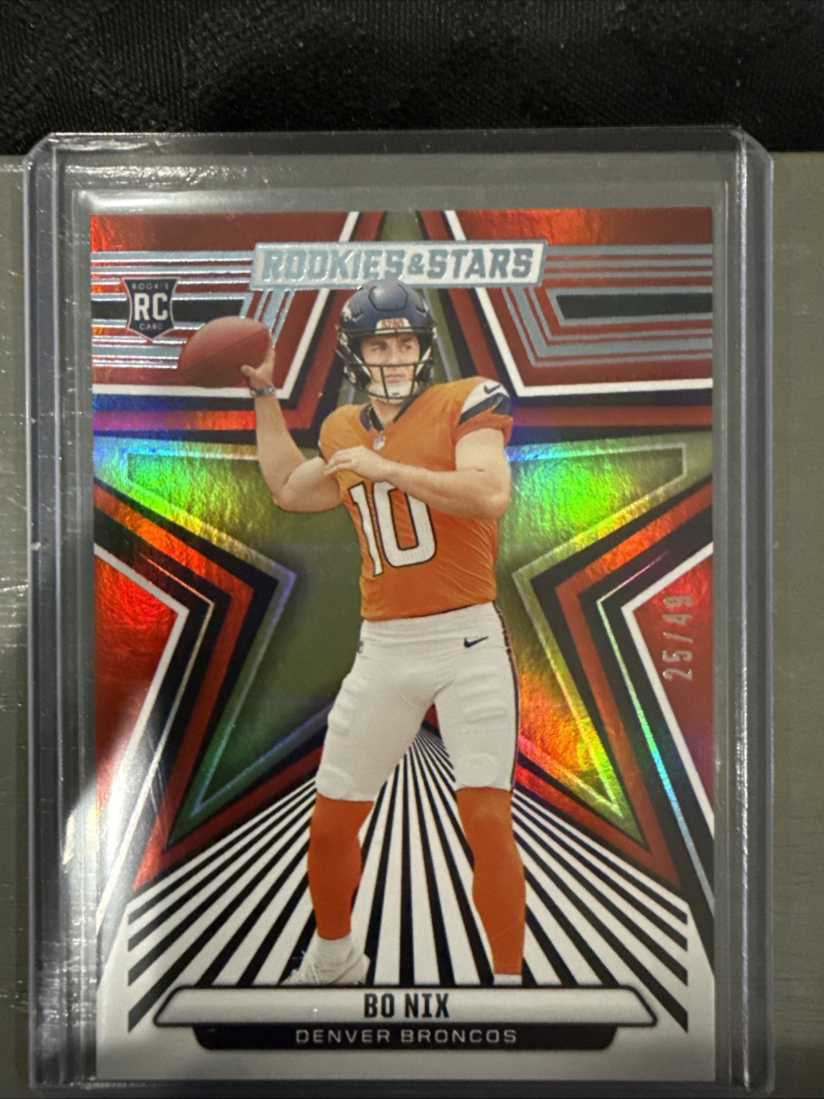 2024 Rookies & Stars Bo Nix Red blue Rookie /49