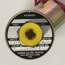 Skinner C4DM1150 Solenoid Valve 120VAC 150 PSI 8W Brass Industrial USA