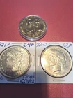 1922D Peace and 1921 Morgan Dollar silver coins and bullion. Gem Mint