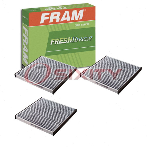 3 pc FRAM Fresh Breeze CF10132 Cabin Air Filters for TC35479 RA-3 PC5479 cj