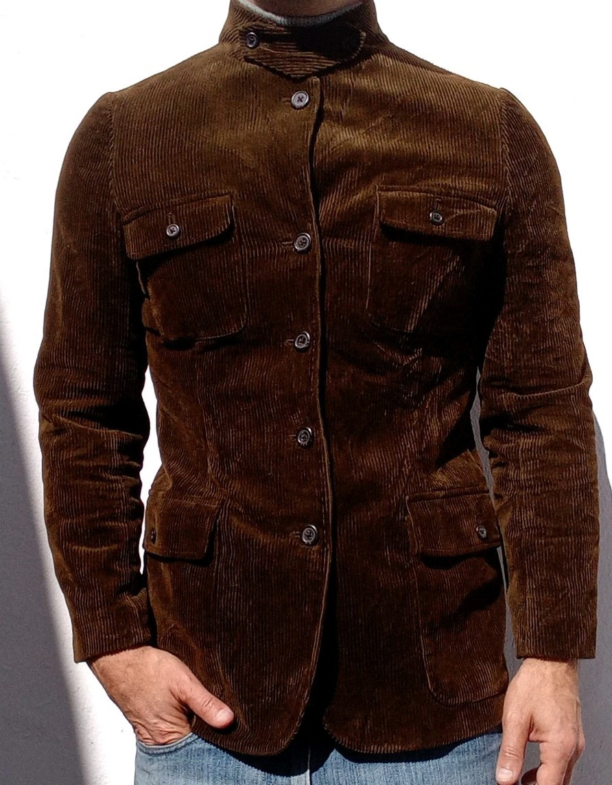 Ralph Lauren Men's Brown Corduroy Field Jacket Size 38 UK Vintage RRP £750