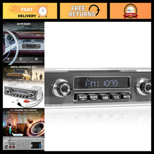 Vintage Bluetooth Retro Radio For Classic Cars Single Din Car Stereo Audio Vintage Bluetooth Retro Radio For Classic Cars Single Din Car Stereo Audio