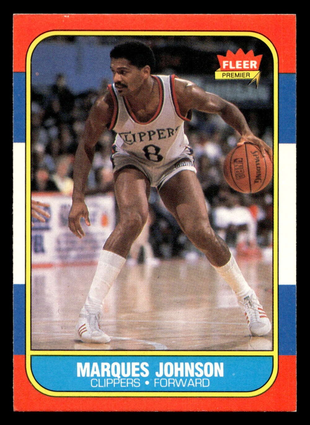 1986-87 Fleer #54 Marques Johnson Ex-Mint Clippers Basketball ID: 508762