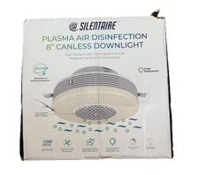 SILENTAIRE 8 in. Canless Integrated LED Light Plasma Air Disinfection H1N1