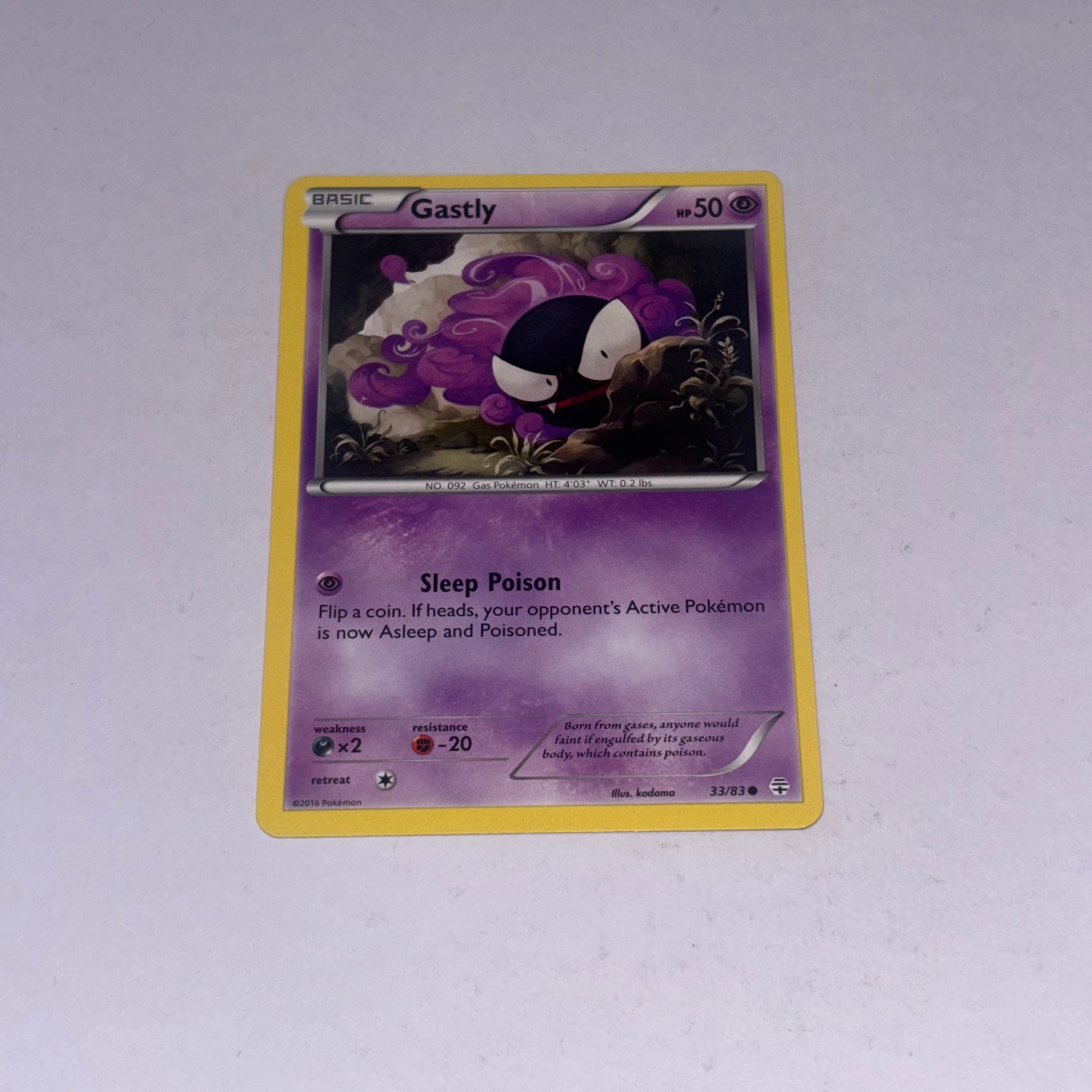 GASTLY - 33 - 83 - C - GENERATIONS - POKEMON - - - NM/M