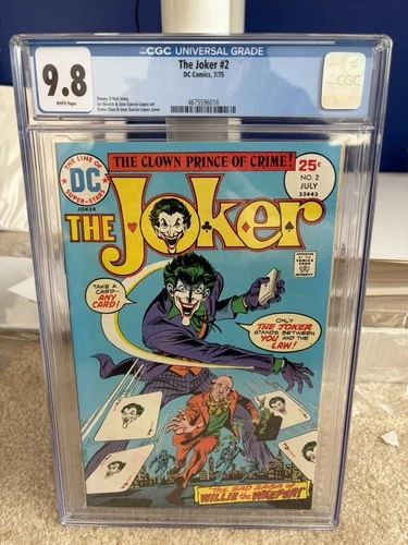 The Joker #2 CGC 9.8 Beautiful Looking Book! 1975 Vol 1 Only 22 Graded 9.8