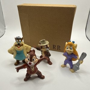 1991 Kellogg’s Disney Chip and Dale’s Set of 4 Rescue Rangers Figures