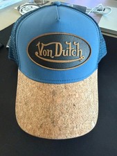 Von Dutch Coastal Blue with CORK Trucker Mesh Cap BRAND NEW