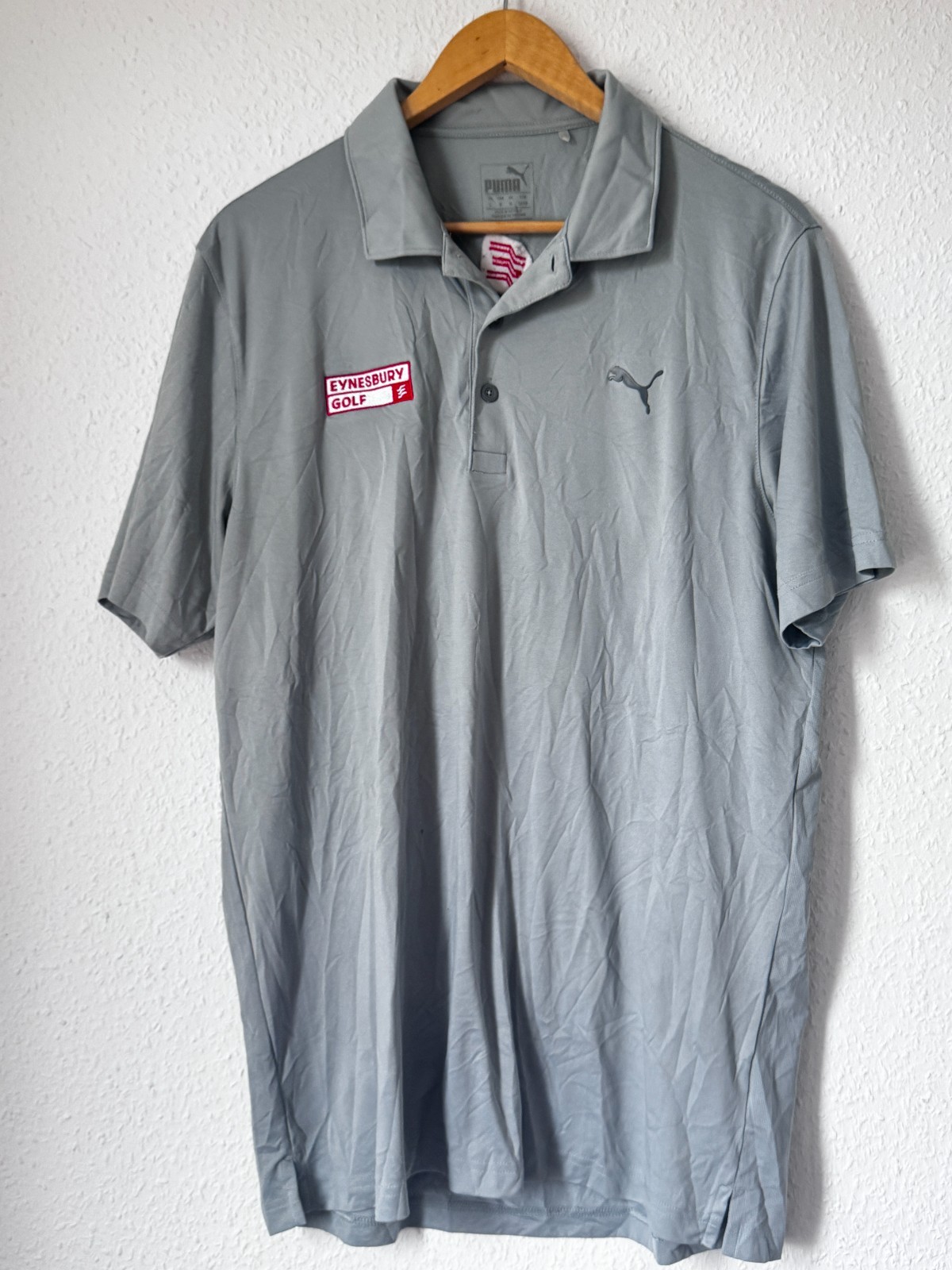 Puma Golf Eynesbury Golf Club Polo Shirt - Grey (Men's Size Large) image 2