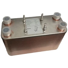 5"x12" Brazed 70 Plate Heat Exchanger Outdoor Wood Furnace [1" MPT]