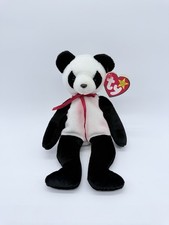 Ty Beanie Babies Fortune the Panda Bear Beanbag Plush Stuffed Animal Toy 1997